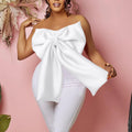 Sexy Women Tops Fashion Womens Sexy Bow Wrapped Chest Africa Off the Shoulder All Match Short Top Shirt