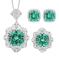 High End Niche Zircon Jewelry Set Fashionable and Luxurious Women's Earrings Necklaces Rings Bridal Jewelry  Jewelry Set