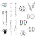 Zircon 925 Sterling Silver Tassels S925 Earrings Made of CZ Silver Women's Cute Pearl Earrings for Christmas and Wedding