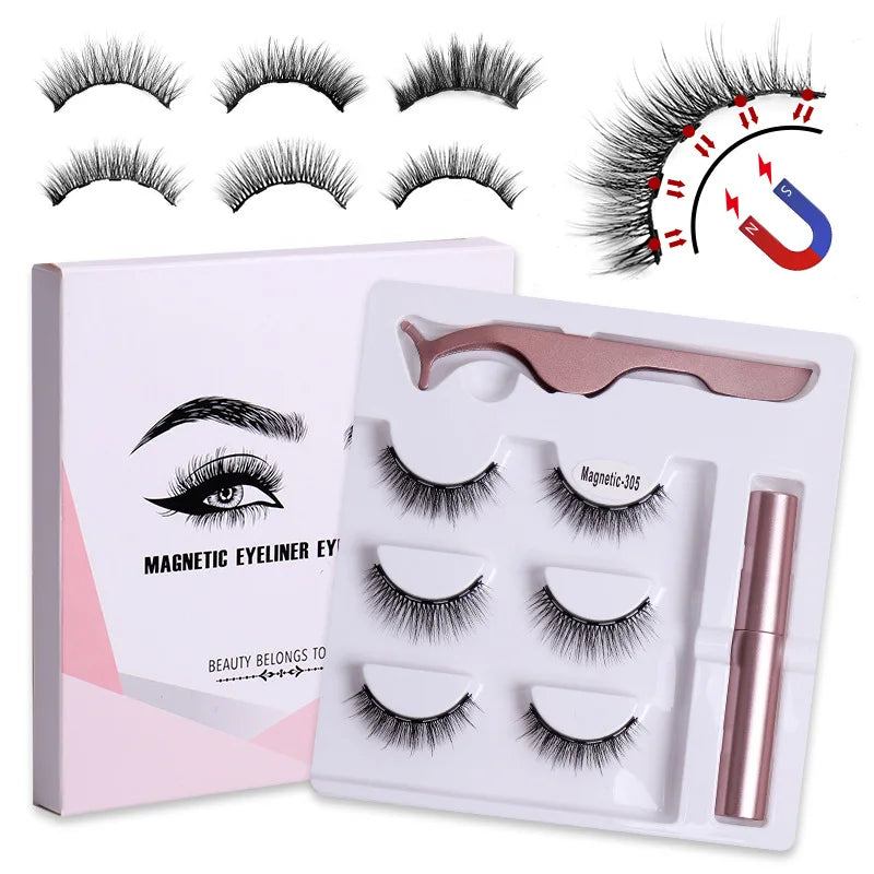 Mink Lashes Wholesale Full Strip Eyelashes Lash Packaging Box Luxury Starter Extension Training Kit Eyelash Tool Set