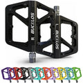 BUCKLOS Anti-Slip Bike Pedals 9/16" DU Bearing Mountain Bike Pedals Lightweight Nylon Mtb Folding Nylon Bicycle Parts