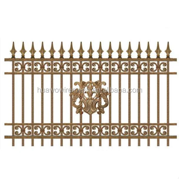 Decorative Durable Eco-Friendly Powder Coated Customized Size Cast Aluminum Panels Waterproof Security Home Garden Fencing Gate