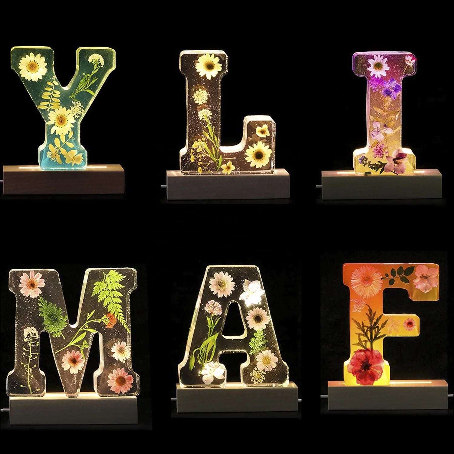 26 Large Alphabet Resin Silicone Molds 6 Inches Uppercase Letter Silicone Mold Alphabet Lamp Mold