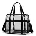 Customizable Large Capacity Clear Stadium Bags PVC Transparent Tote Zipper Closure Waterproof Design Portable for Sports Events