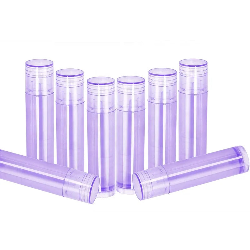 Stock Customized 5g 5ml Lip Balm Containers Empty Plastic Lipstick Lipgloss Tube Container with Filling Trays Wholesale