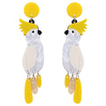 Summer New Bohemia Colorful Fly Bird Dangle Earrings Woodpecker Flamingos Sparrow Parrot Swallow Acrylic Resin Drop Earrings