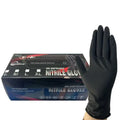 Full Texture 6mil Tattoo Thick Latex Free Powder Free Hair Nail Beauty Salon Durable Heavy Duty Disposable Black Nitrile Gloves