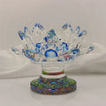 Handmade Crystal Lotus Flower Candle Holder Wedding Favors/glass Candle Holders Crystal Decorative/candle Jars Crystal