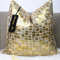Hot Selling Modern Gold Color  Simple Light Luxury Melody Cushion Cover Jacquard Weave Pillow case