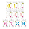 Nicro Factory Price 32inch Handmade ROHS Certified Digital Number 0-9 Mylar Aluminum Foil Balloons Birthday Party Decoration MegaBDM