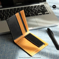 Luxury Handmade High End Short Open Japan Style Genuine Leather Anti-Theft Coin Pouch Wallet for Men