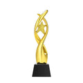 Small Bridge Custom Design High-Grade Crystal Glass Trophy Gold Silver Bronze Plated Metal Awards Creative Design for Trophies
