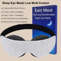 3D Memory Foam Sleep Mask Adjustable Ultra-Soft Strap Zero Eye Pressure OEM Custom MOQ 100 Pcs