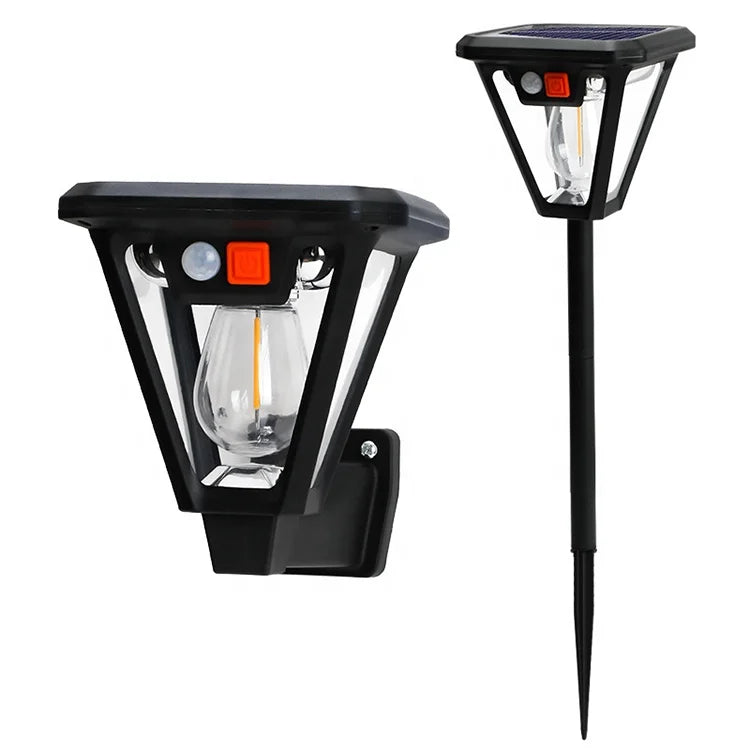 Howlighting Solar Wall Light Induction Waterproof Wall Mounted Camping Light Villa Led Wall Light Solar Garden Lamp