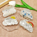 Elegant Princess Hair Clip with Cloud Weather Acrylic Design New Style White Cloud Hair Accessory