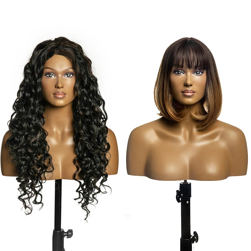 JESSICA Fashion Head Mannequin Makeup Realistic Popular Wig Display Mannequins Head