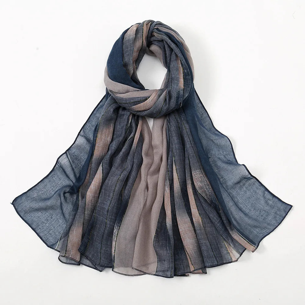 Autumn and Winter  Hot Selling Wholesales Design Customized Logo Accept Printing Versatile Thin Hijab Women Long Scarves