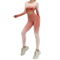 Wholesale Gym Breathable Quick Drying Yoga Set Long Sleeve Fitting Sweat Absorbing Fitness Clothes Yoga Suit for Women