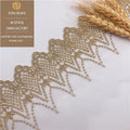 Gold Gauze Lace Edging Embroidered Lace Accessories for Garments & Home Wedding Decor Mesh Lace Trim for Bags