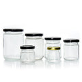 Food Container Kitchen Glass Sealed Storage Glass Jar 1OZ 1.5OZ Mini Small Round Glass Jam Jars with Lid