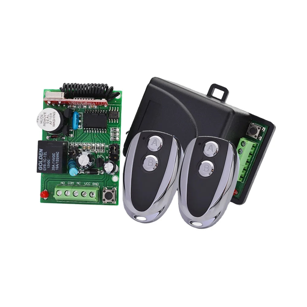 Garage Door Opener Rf Remote Control Switch Transmitter and Receiver 433mhz