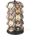 E109 Carousel Coffee Pod Storage Holder Rack Compatible K Cups Spins 360 Degrees Rotatable Coffee Capsule Holder Rack