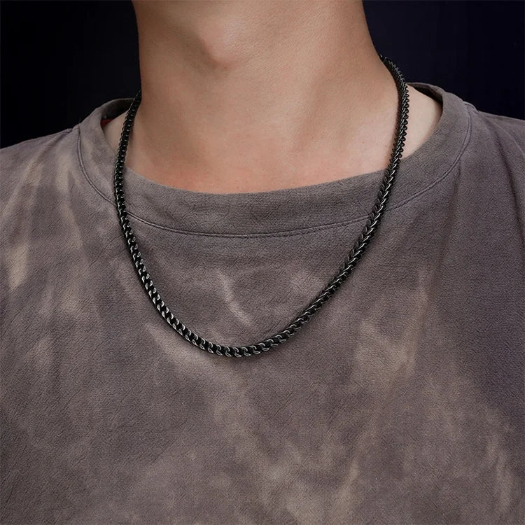 Fashion Classic Bicycle Chain Design Simple Style Stainless Steel Men's Punk Necklace MegaBDM