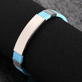 Diy Silicone Titanium Steel Engravable Braceletes Jewelry Bangles Blank for Stamping Anniversary