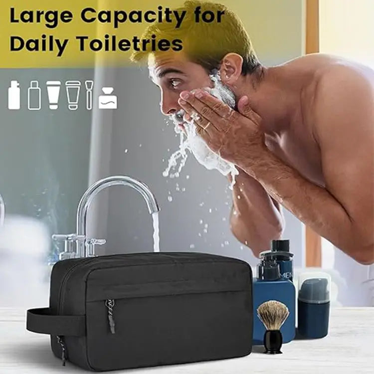 Travel Toiletry Bag for Men - Large Toiletries Bag Water Resistant Hanging Dopp Kit Travel Bag for Toiletries Accessories