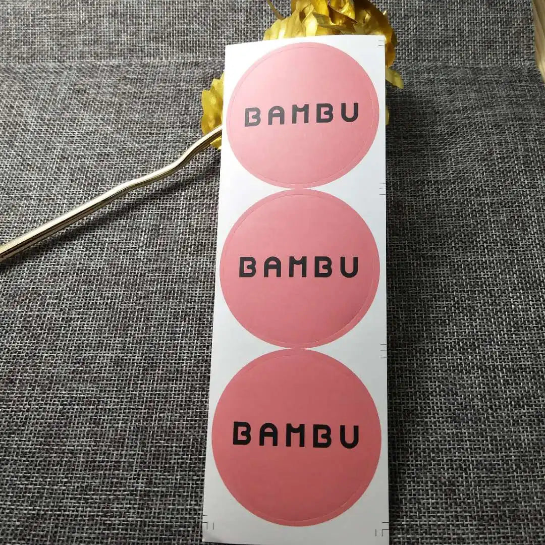 Custom CMYK Offset Printing Die Cut PVC Adhesive Paper Stickers for Packaging Candle Craft Photo Frame Labels