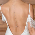 Sexy 18k Gold Plated Inlaid Pave Zircon Cross Body Chain Women Bling Bling Diamond Crystal Back Chain