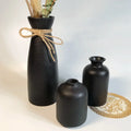 Ceramic Vase Set Decoration Home Living Room Flower Arrangement Modern Flower Utensils 3-Piece Set White Vase