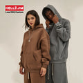 HELLOJIM 2023 Custom Hoodies Set Heavyweight Streetwear Thick Hoodie Sets