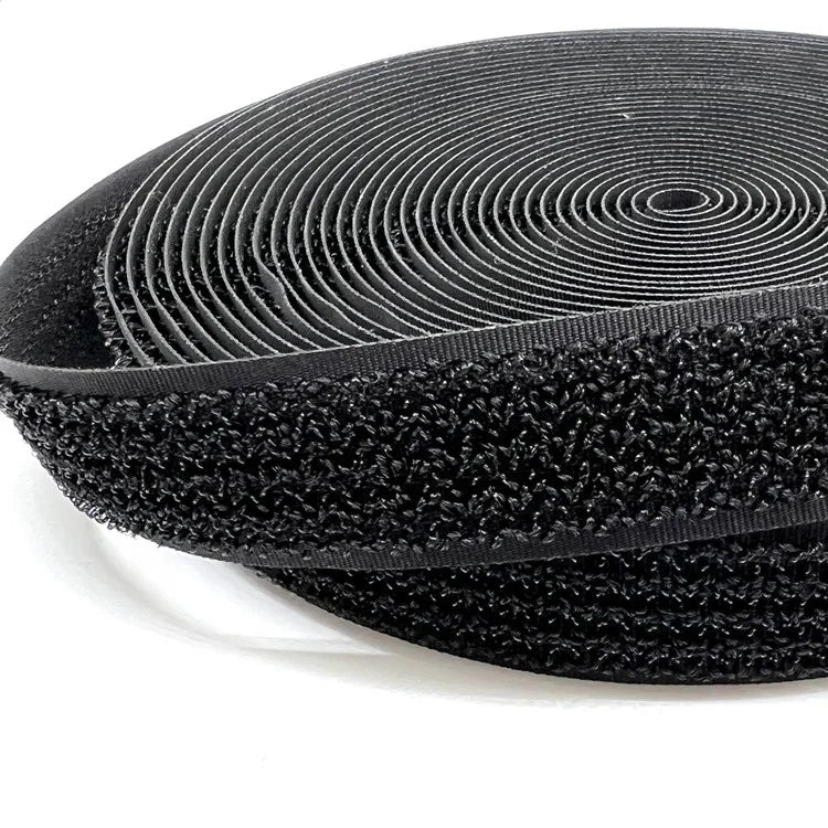 Cable Wire Cords Management Tape Print logo Fastener Adjustable Reusable Nylon Hook and Loop Same Side Straps