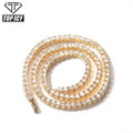 Hot Sale Clustered Square CZ Tennis Chain Three-dimensional Tennis CZ Chain Necklace Unisex Jewelries
