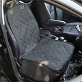 Dog Front Seat Cover Nonslip Pet Car Seat Protector Quilted & Durable Padded Dog Seat Covers for Cars 100% Waterproof Black