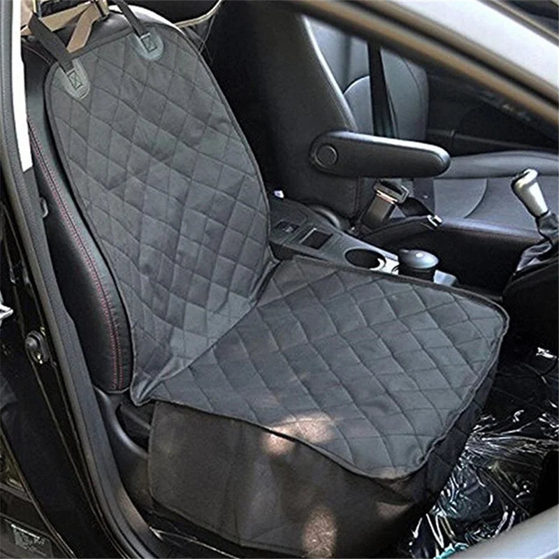 Dog Front Seat Cover Nonslip Pet Car Seat Protector Quilted & Durable Padded Dog Seat Covers for Cars 100% Waterproof Black