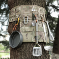 Tactical MOLLE Hanging Pouch Outdoor Survival Gear Organizer for Camping Tree-Mounted Tool Storage & Tableware Bag