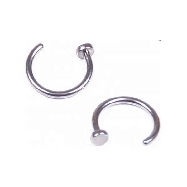 G23 Titanium Nose Ring Hoops Gioilli Orecchio Piercing De Argola Cravejada