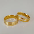 Wholesale African Dubai Jewelry Wedding Rings Man Woman Gold 18k Plated Couple Sets Bague Anillos Eheringe Anel Snubni Prsten
