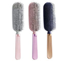 Dual-Use High & Low Needle Smooth Hair Comb Healthy Scalp Massage with Anti-Static Plastic Handle for Wet & Dry Hair Brush