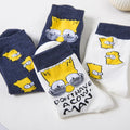 Factory Crew Men's Casual Jacquard Tube Socks Sweat-Absorbent Sustainable Anime Cartoon Calcetines Kaos Kaki