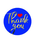 Thank You Stickers 1.5 Inch Self-Adhesive Holography Waterproof 300 PCS Thank You Stickers for Small Business Packaging Soy Ink