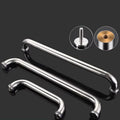 Minimalist Shower Room Handle Bathroom Glass Door Handle 304 Stainless Steel Sliding Door square Tube Handle