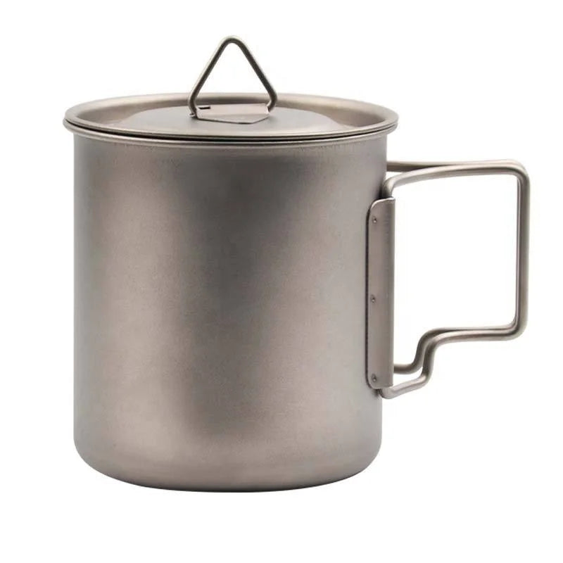 Hot Sale 420ml Titanium Alloy Cup Outdoor Camping CNC Machined Super-Hard