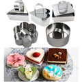 DM402 Stainless Steel Mousse Cake Dessert Baking Mold Set Chocolate Biscuits Cutter With Pusher