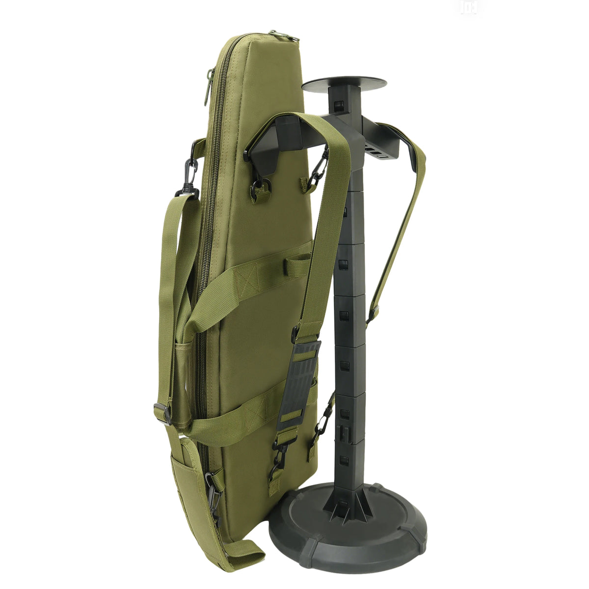 MOLLE Tactical Long Gun Backpack Gun Transport Case with Magazine Heavy-Duty Storage Bag for Range/Hunting