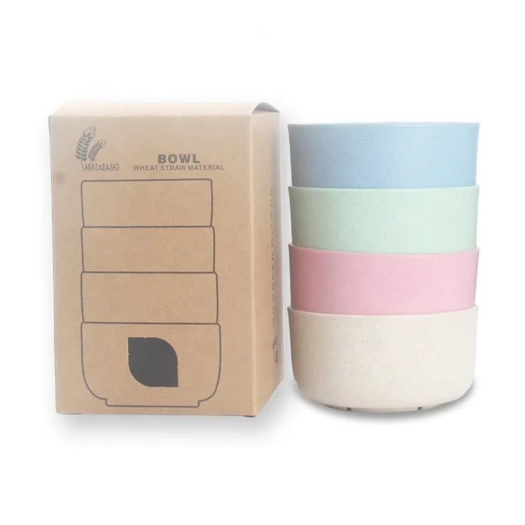 Eco-Friendly Wheat Straw Plastic Fruit Salad Soup Food Noodles Bowls Microwavable Bowls