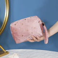 Star Gilded Pattern Fur Velvet Flannelette Cosmetic Bag Makeup Bag Cosmetic New Arrivals Ailu Cosmetic Sample Bag