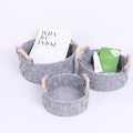 Felt Firewood Storage Basket Felt Woven Storage Bin Office Desktop Storage Basket